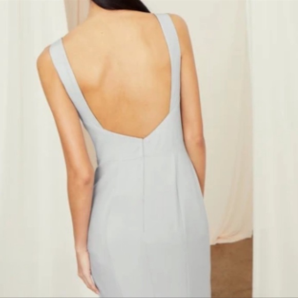 Amsale Joelle Dress in Ice - Picture 3 of 5